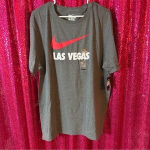 Nike Red and Gray Las Vegas Tee